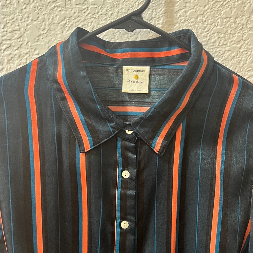 Striped Button-Up Dress - Picture 8 of 12